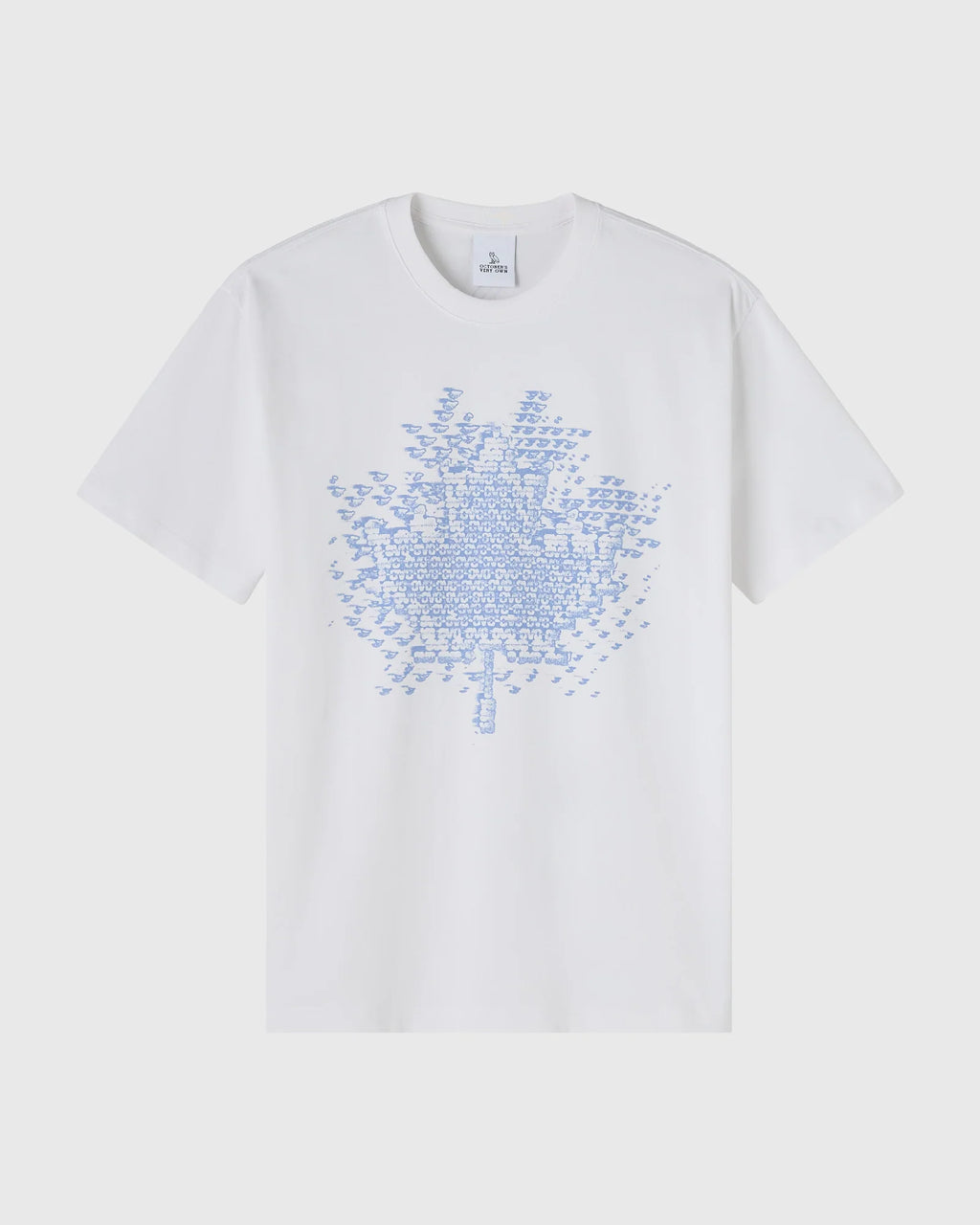 Digi Leaf Tee White