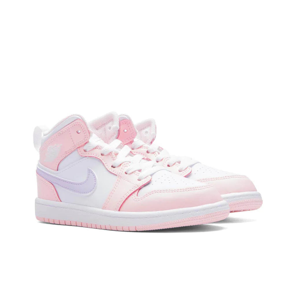 Jordan 1 Mid PS Pink Wash Violet Frost White