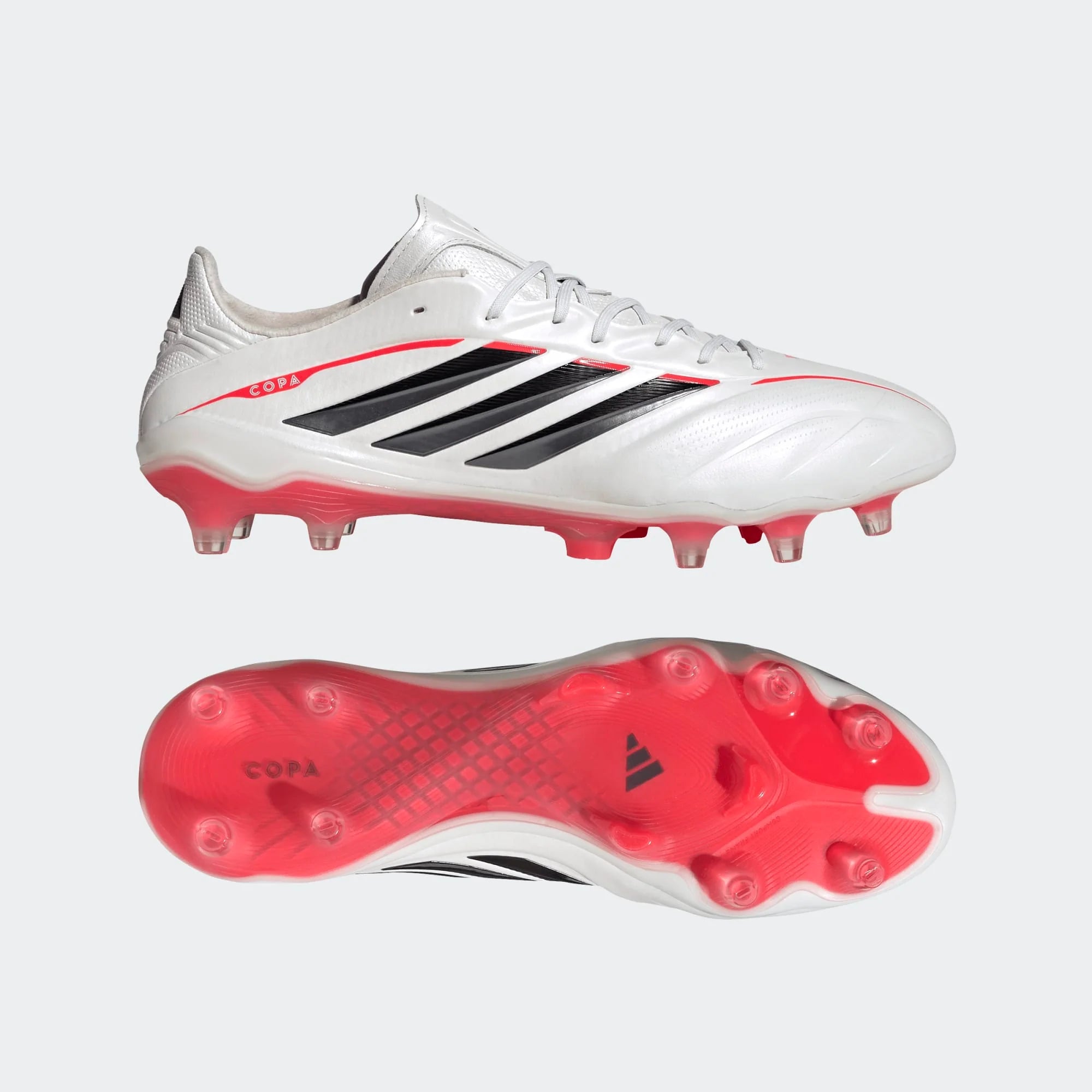 adidas Copa Pure IV Elite FG Firm Ground Mens Soccer Cleats Zero Metal Black Lucid Red
