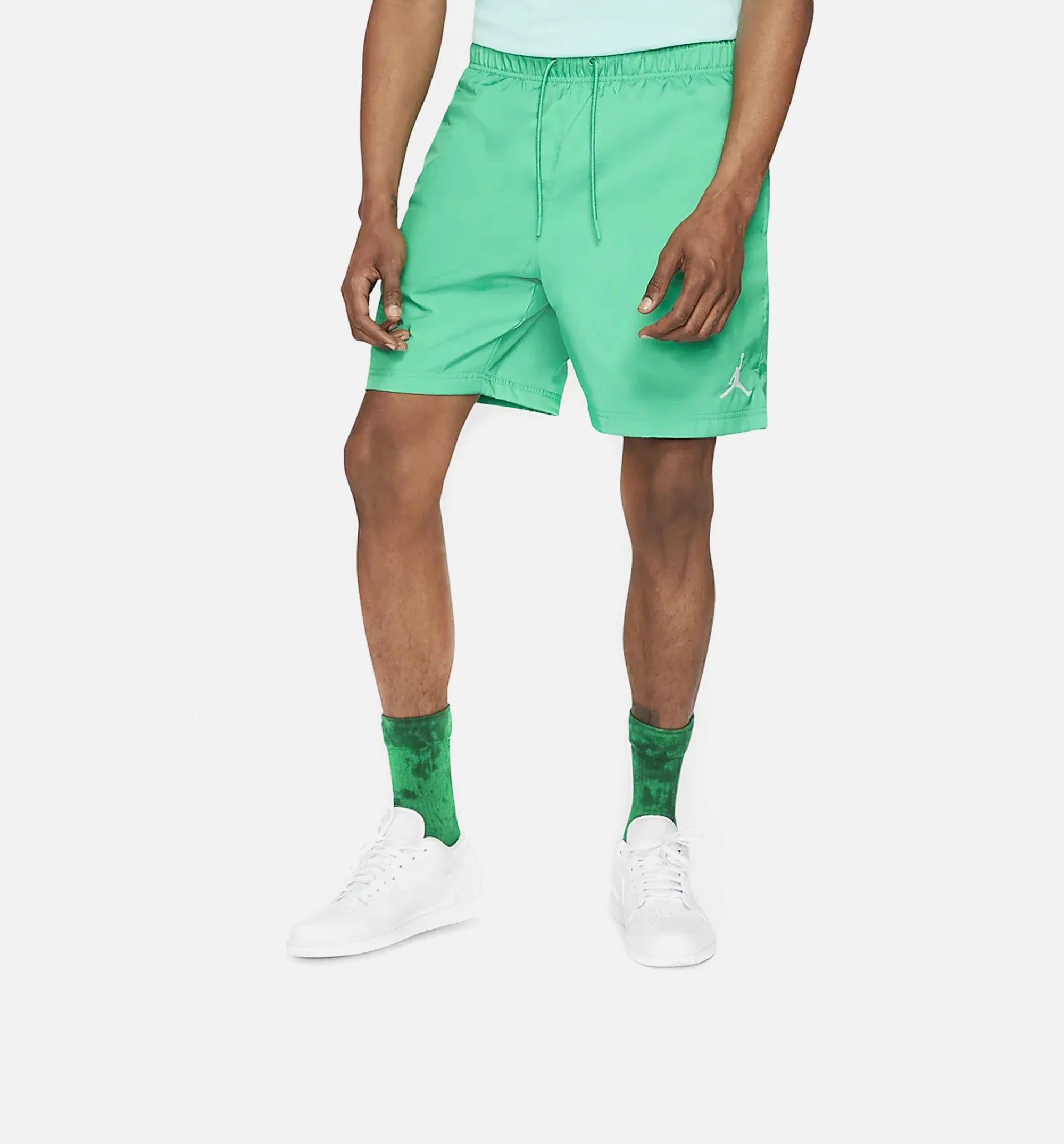Jumpman Poolside Mens Shorts Green White