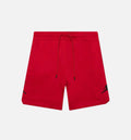 Essential Fleece Diamond Shorts Mens Shorts Red Black