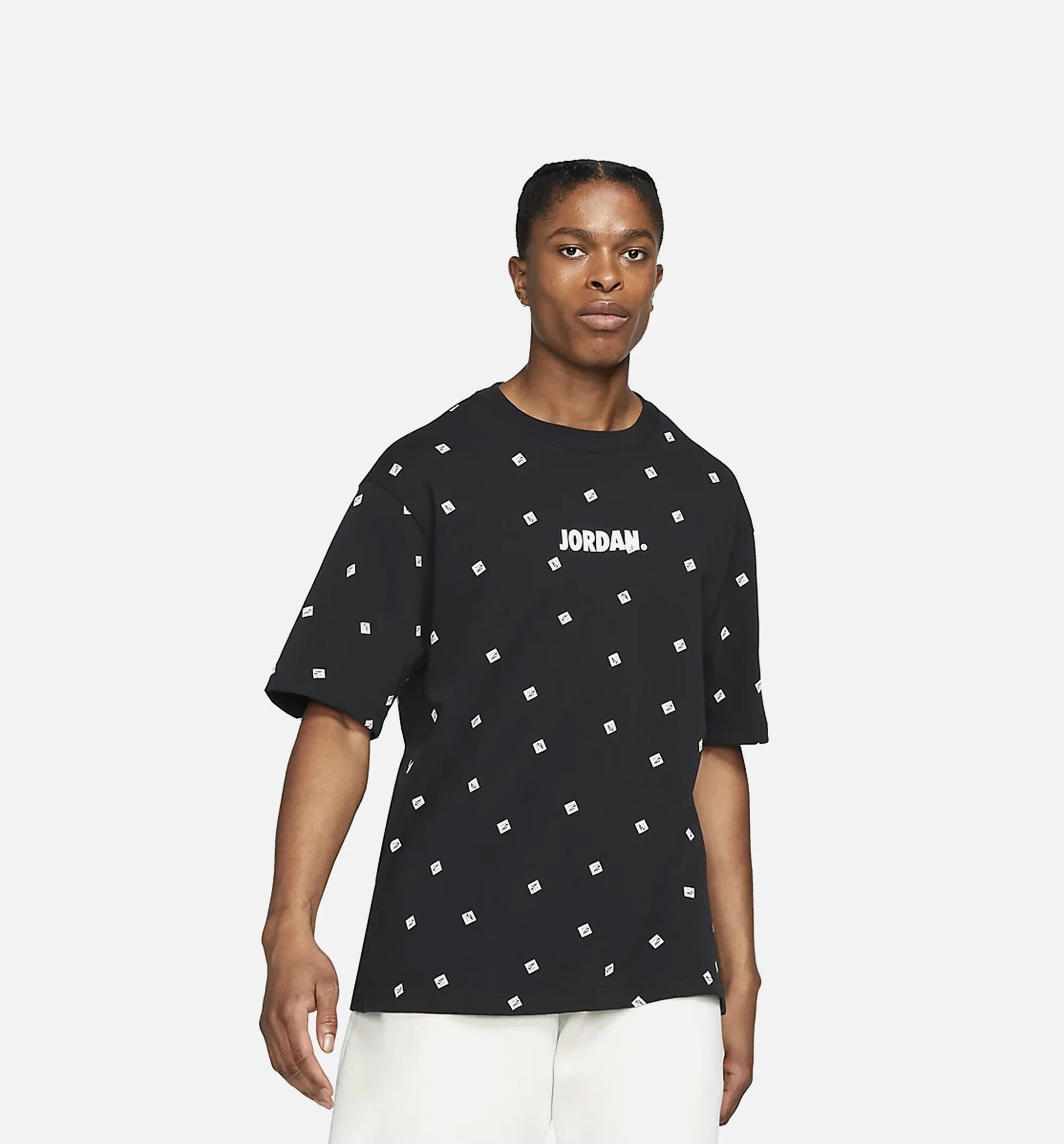 MJ All Over Print Short Sleeve Mens T Shirt Black