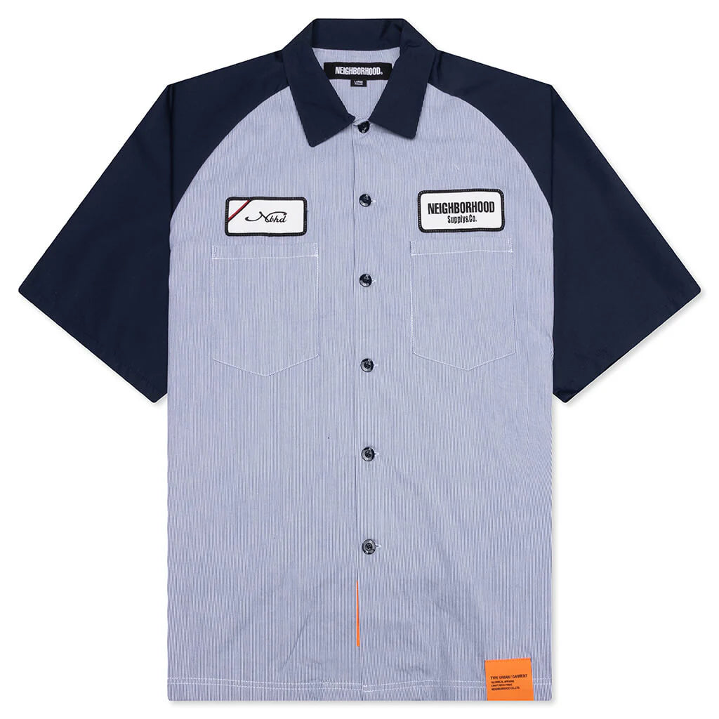 Classic Work S S Shirt 2 Navy