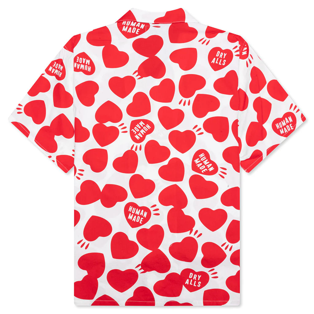 Heart Aloha Shirt White