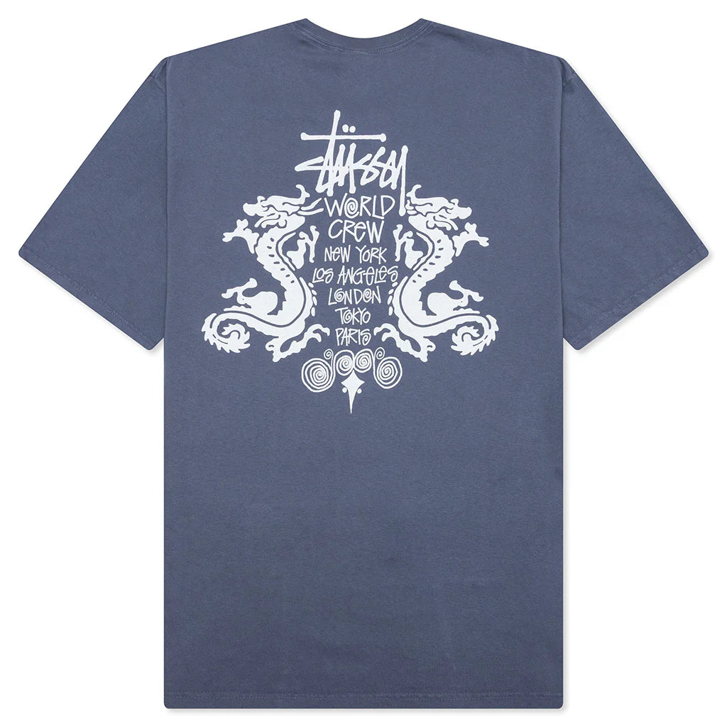 Double Dragon Pigment Dyed Tee Navy