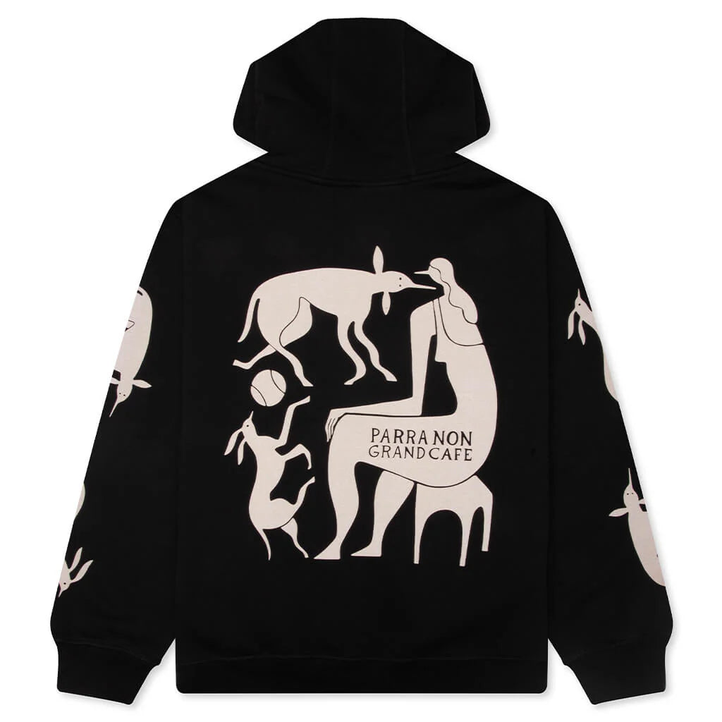 Non Grand Cafe Hooded Sweatshirt Black