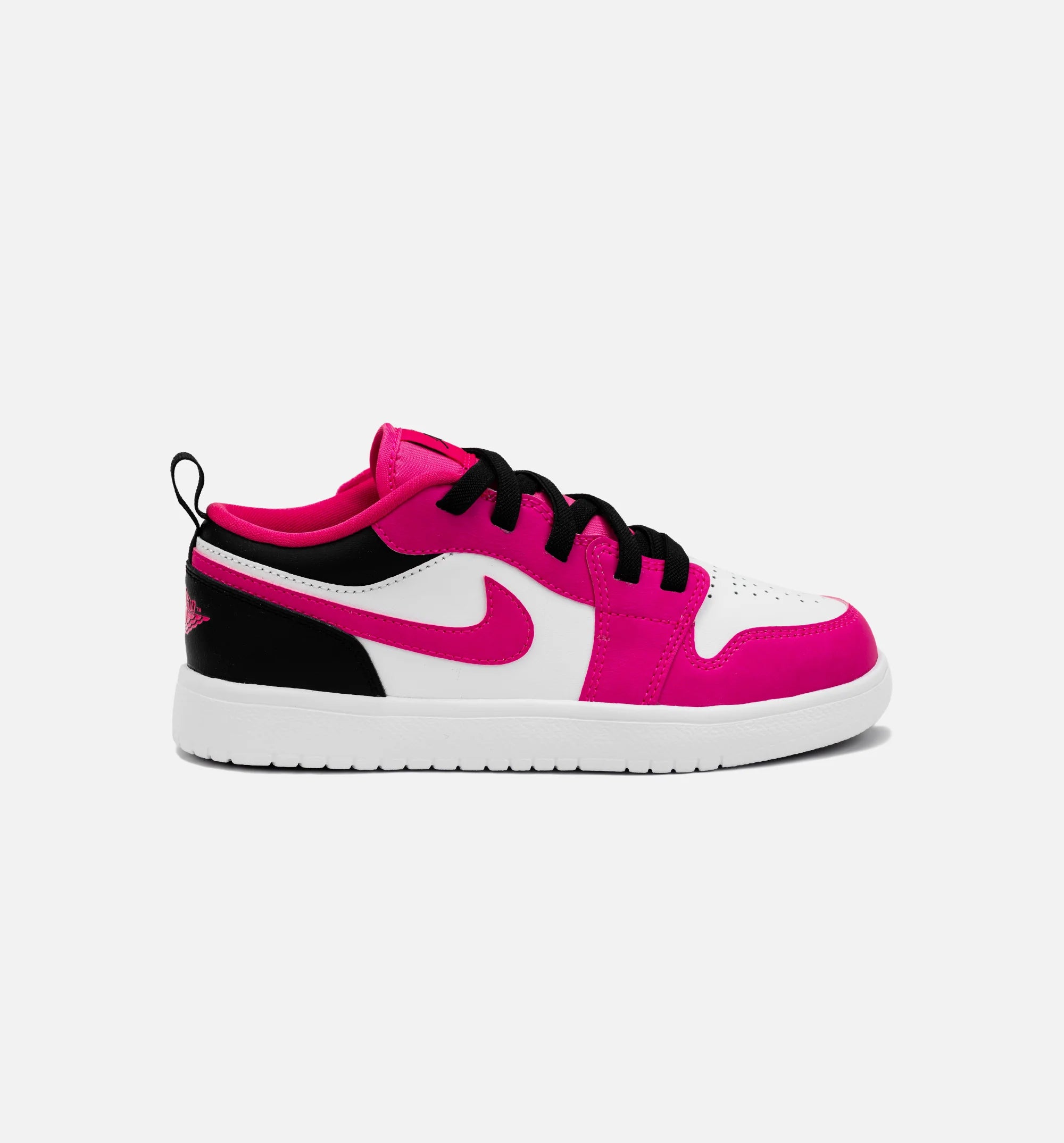 Air Jordan 1 Retro Low Fierce Pink Preschool Lifestyle Shoe White Fierce Pink