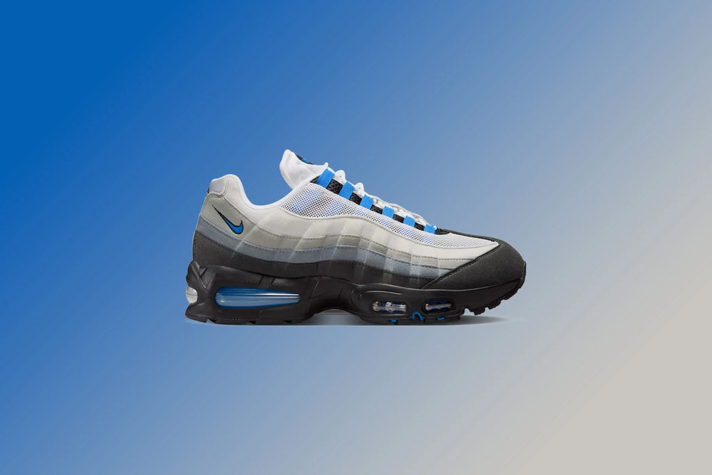 Air Max 95 Big Bubble Blue Spark White Blue Spark Neutral Grey