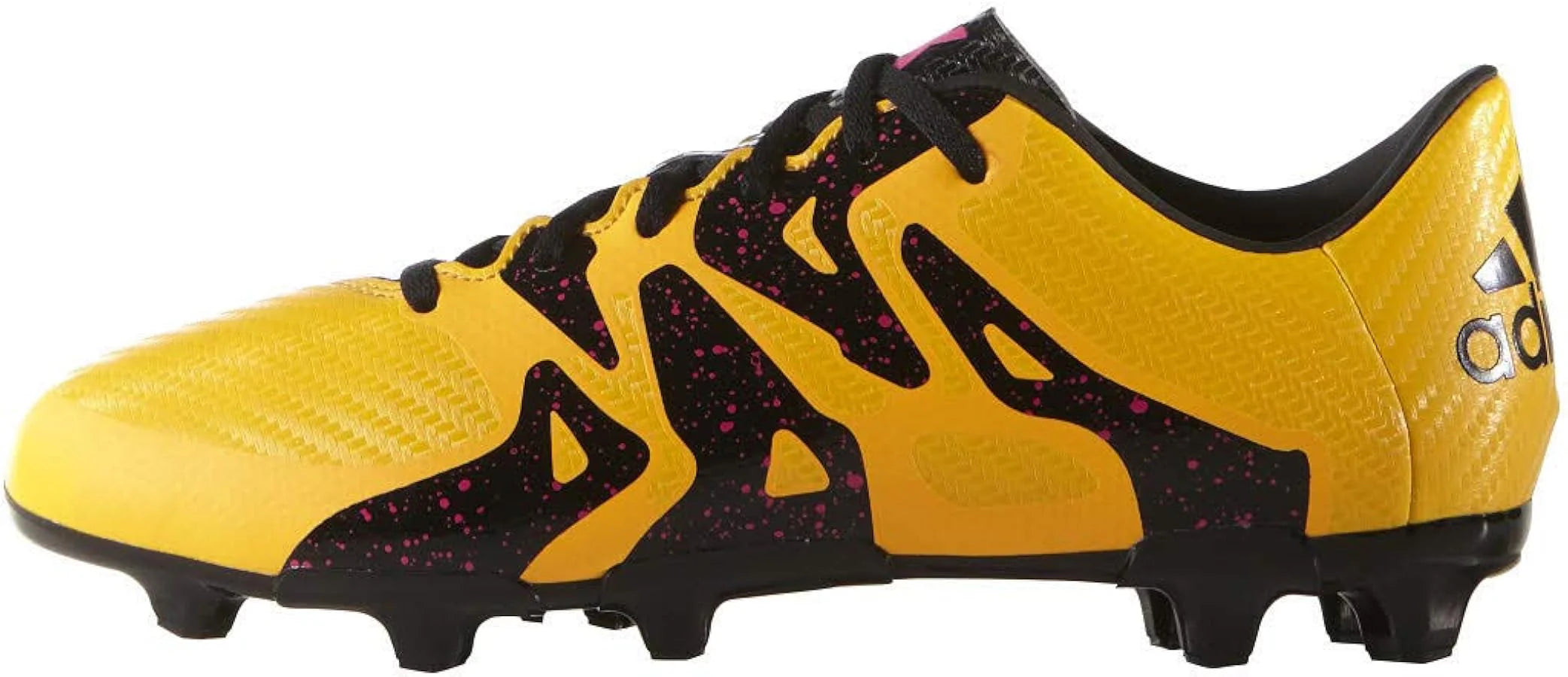 adidas X 153 FG AG Youth Soccer Cleats Gold Black Pink
