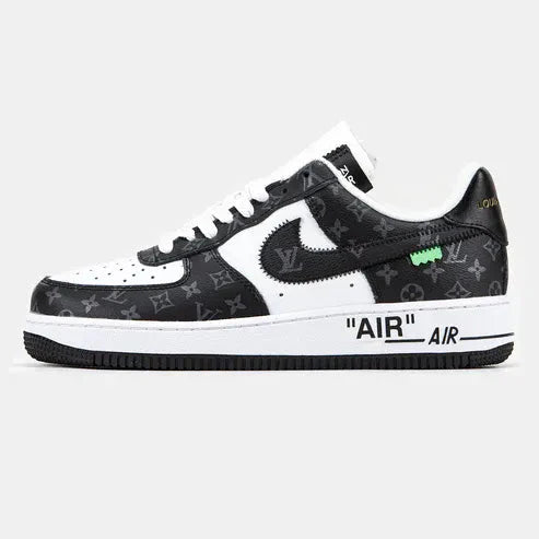Louis Vuitton x Nike Air Force 1 Low Virgil Abloh Black White Monogram