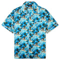 Hitchcock Hawaiian Silk Shirt Blue