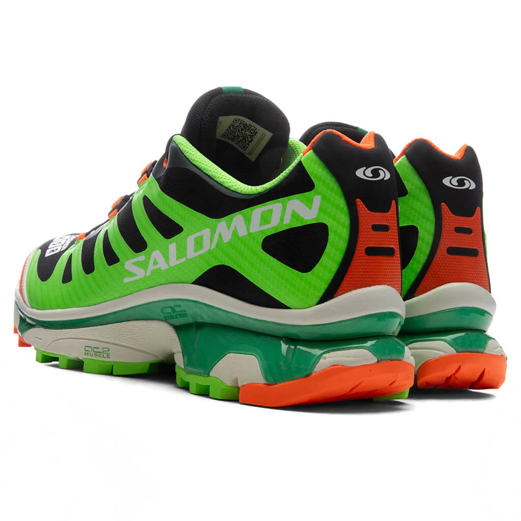 Salomon x Feid XT 4 OG Ferxxocalipsis Black Green Gecko Shocking Orange