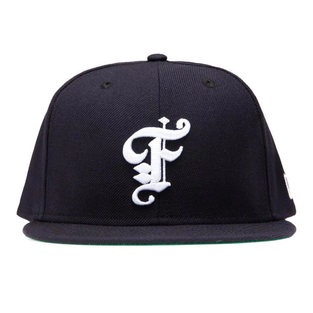 Feature x New Era Old English Fitted Hat Navy