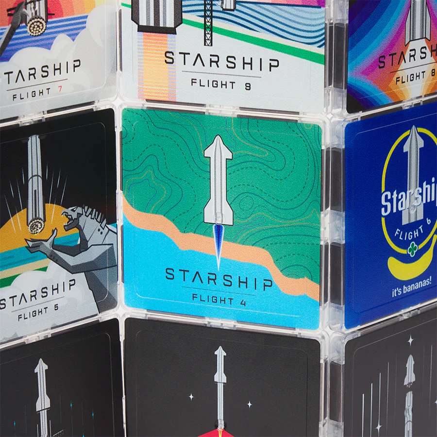 STARSHIP MAGNETIC BUILDING TILES