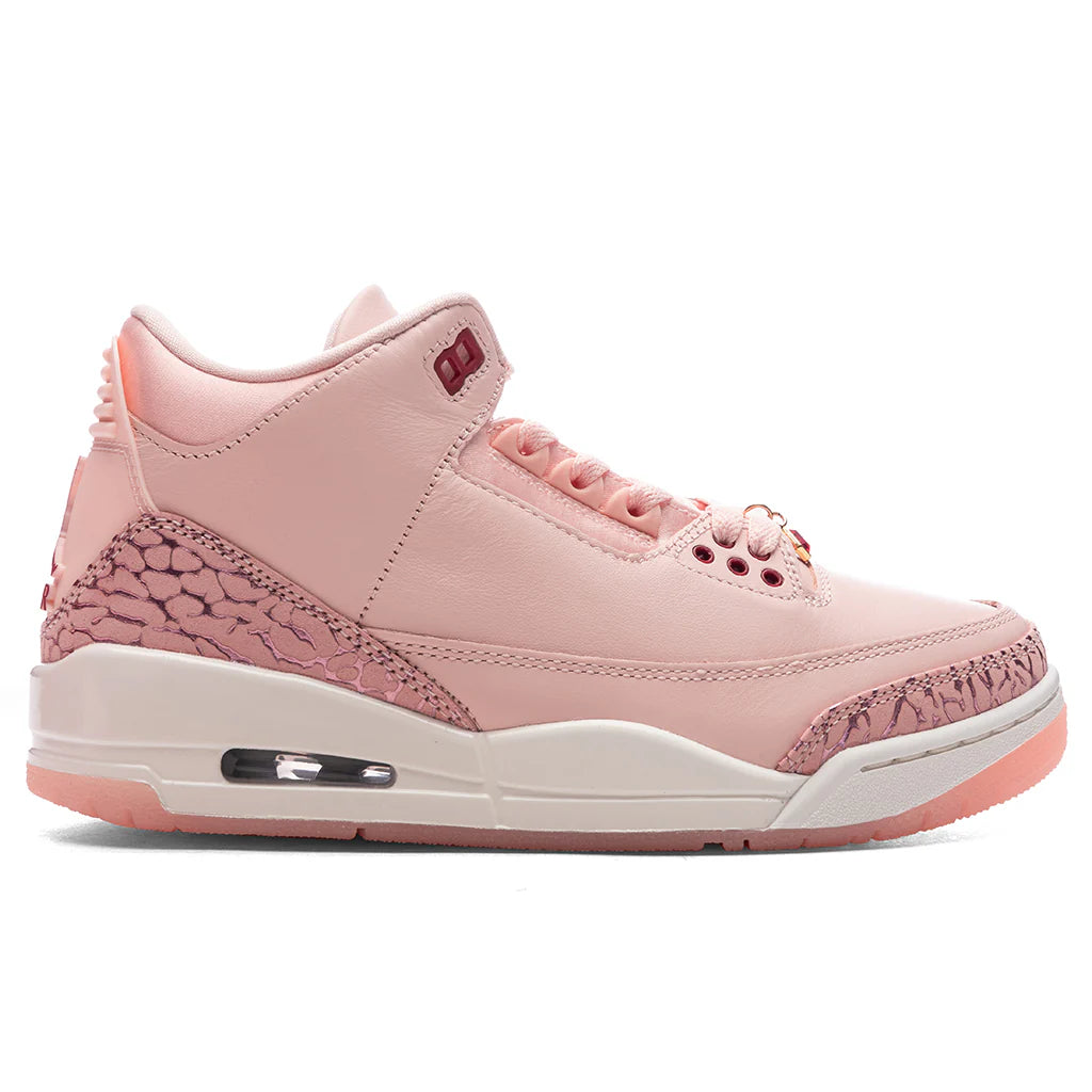 Womens Air Jordan 3 Retro Treat Yourself Washed Coral Gym Red Sail