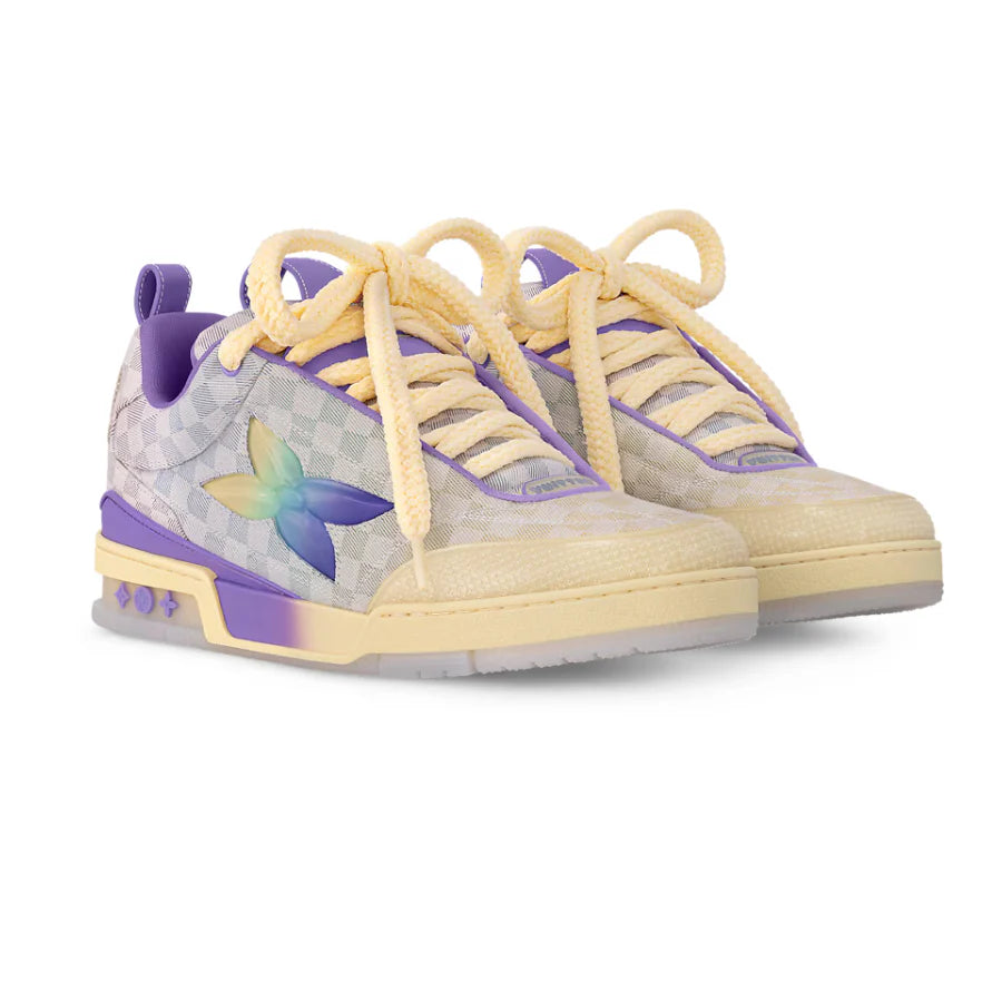 Louis Vuitton LV Skate Sneaker Damier Pastel Yellow Purple
