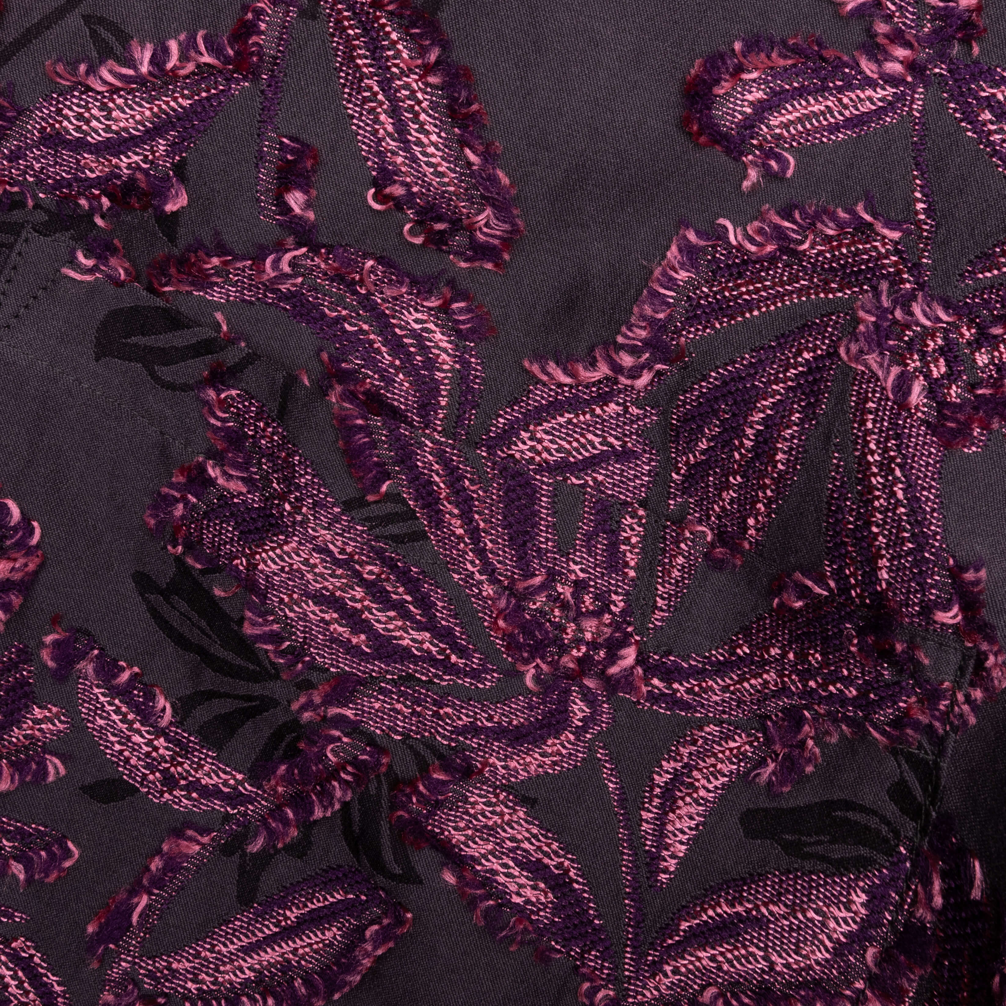 Flower Cut Cabana Shirt Charcoal