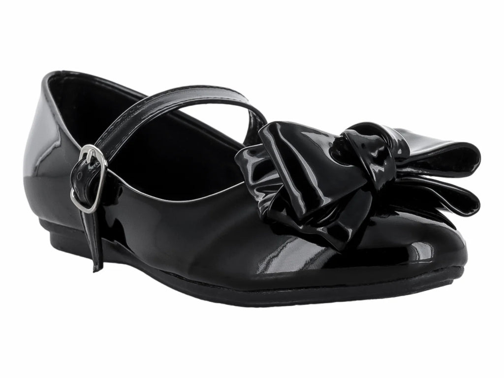 Zapatos Genesis de Charol Negro para Niña