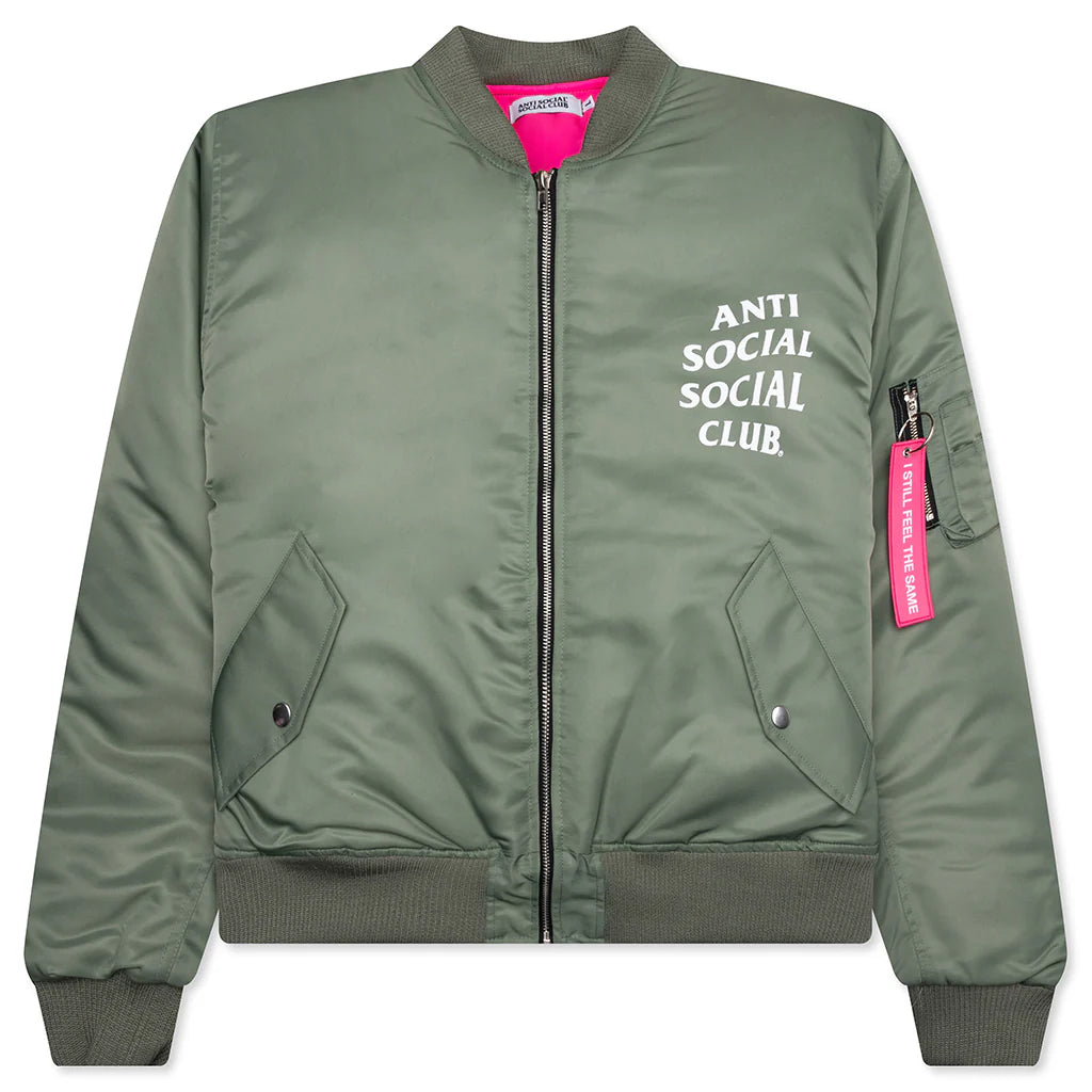 Welcome To The Club Ma 1 Jacket Olive