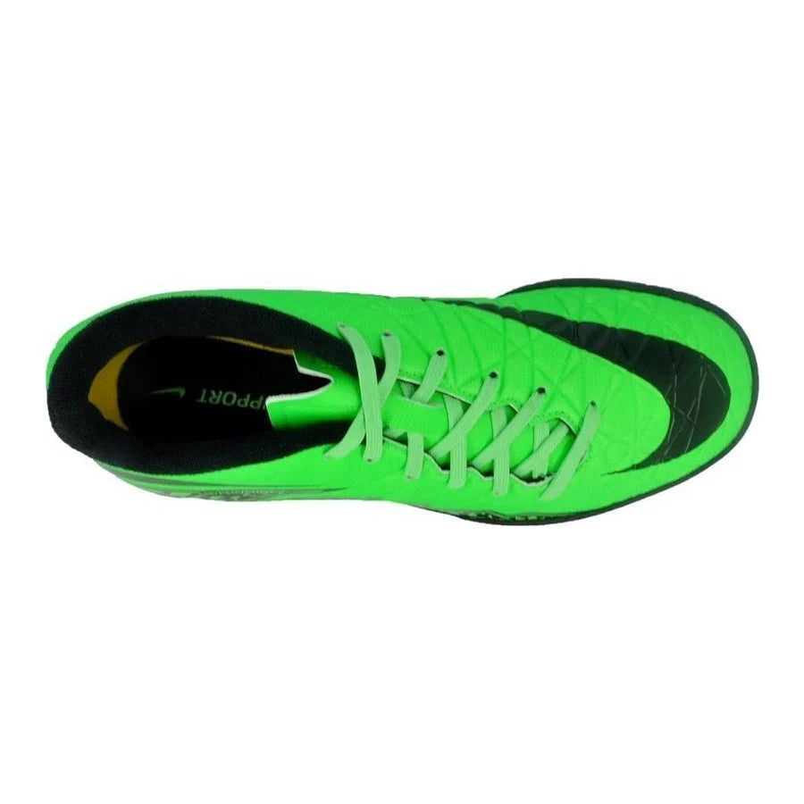 Nike Junior HyperVenom Phelon II TF Tuft Soccer Cleats Green Black