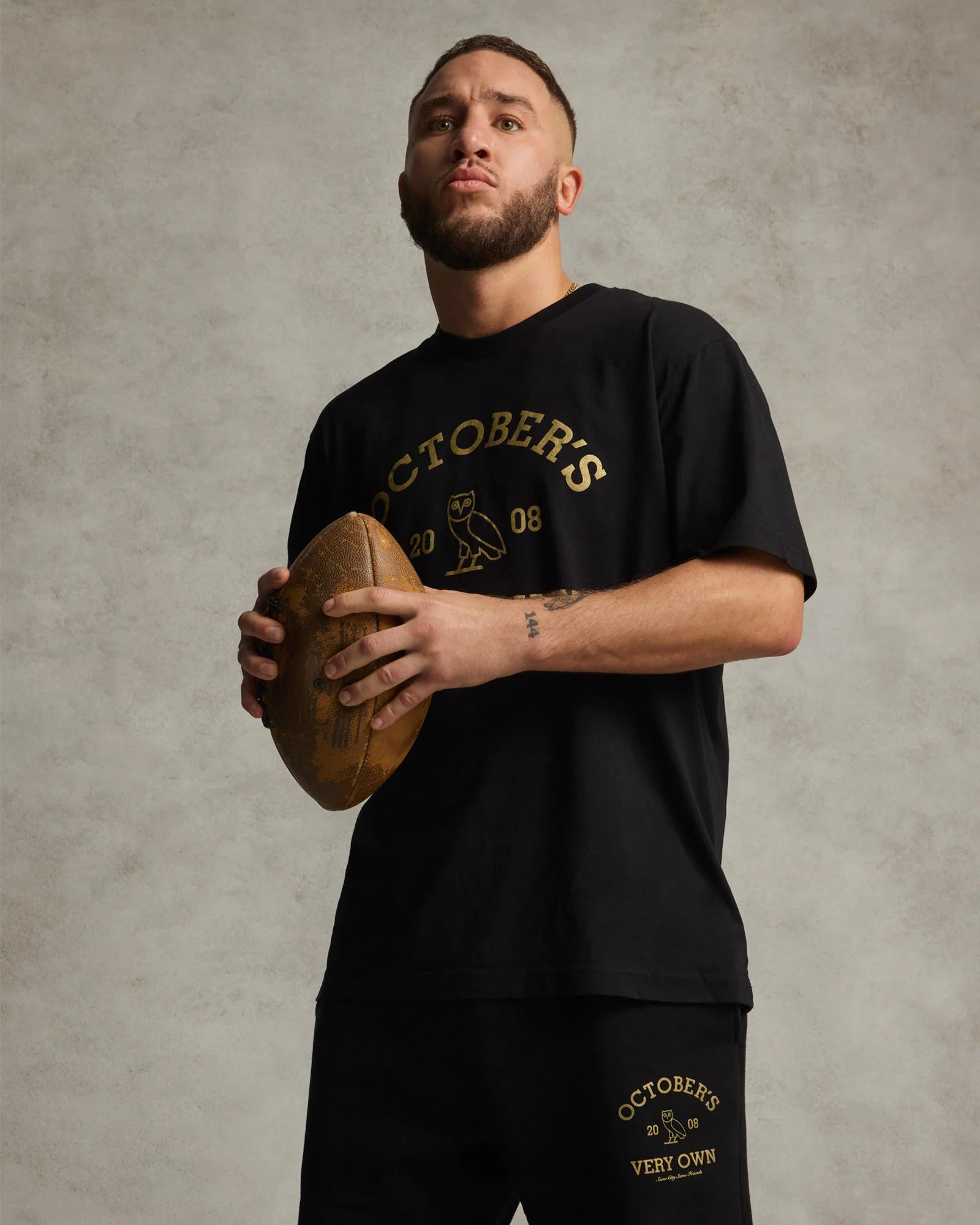Collegiate Tee Black