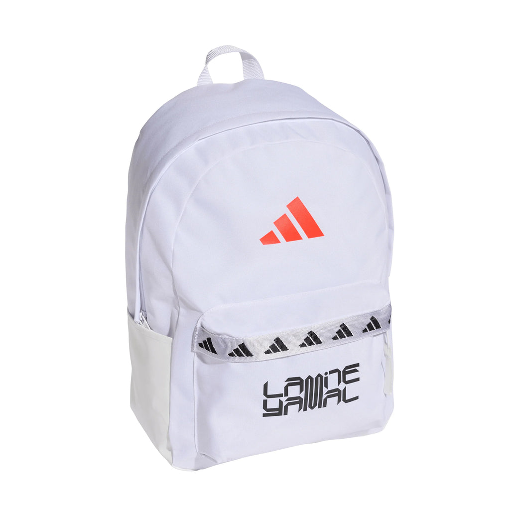 adidas Classic Tape Lamine Yamal Soccer Backpack White Red