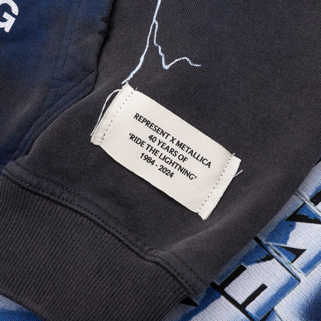 Metallica Ride The Lightning Hoodie Vintage Grey