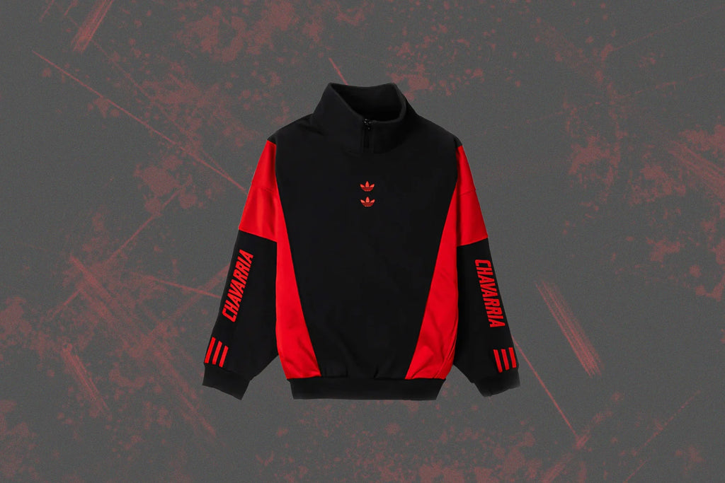 Adidas Originals x Willy Chavarria Watsonville Mockneck Sweater Black Red