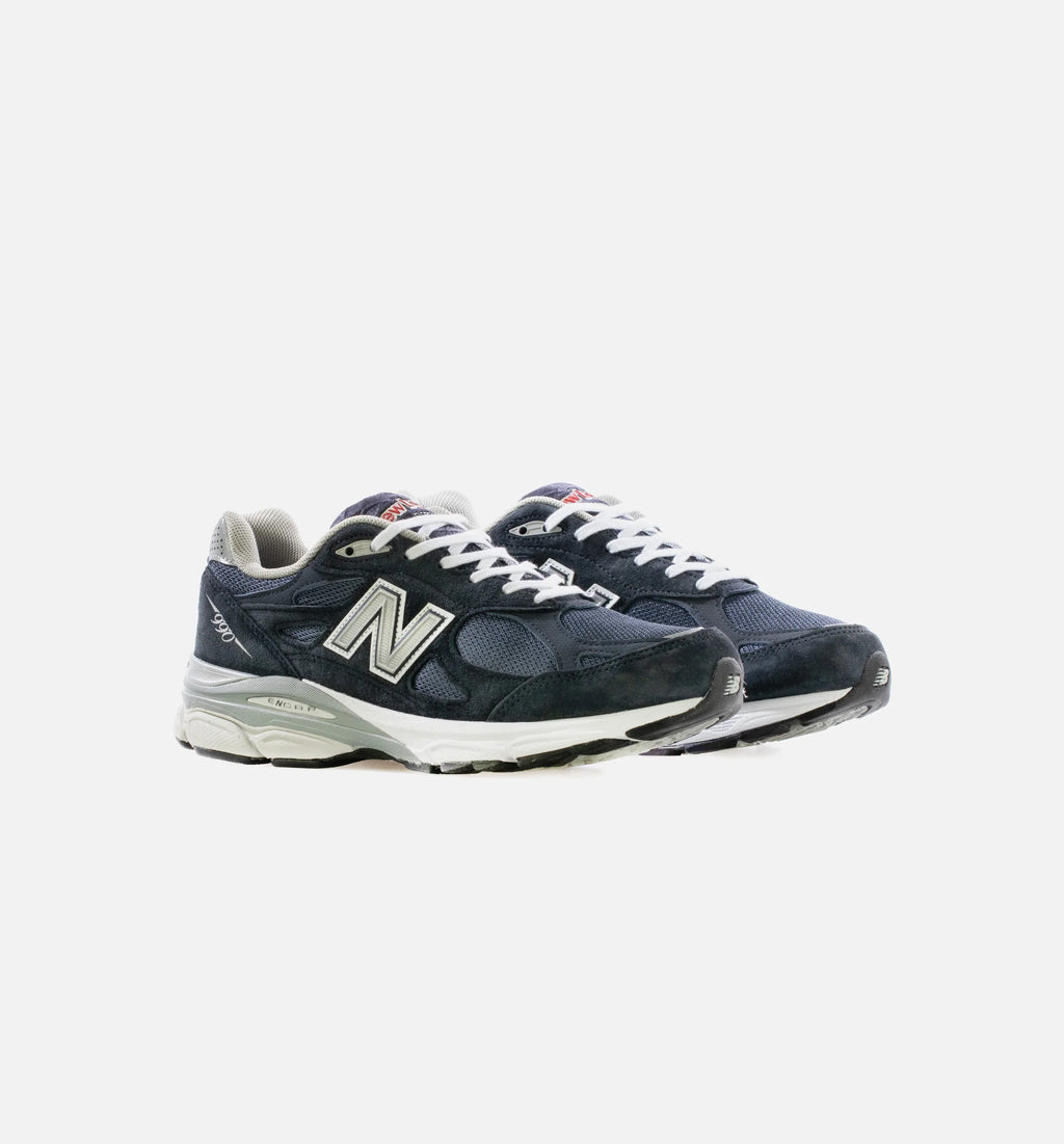 Made in USA 990v3 Mens Running Shoe Navy Black