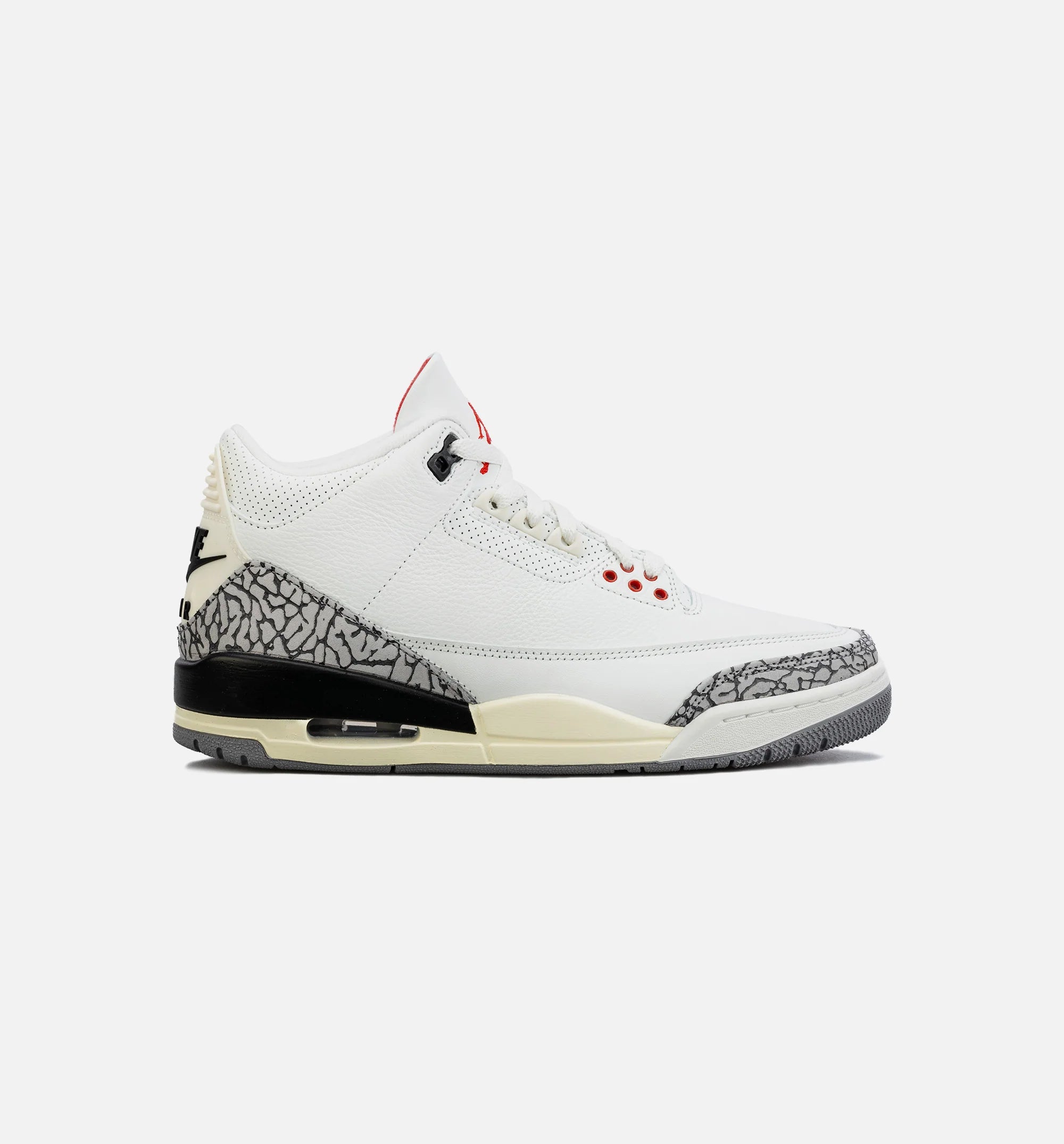 Air Jordan 3 Retro White Cement Reimagined Mens Lifestyle Shoe White Grey Limit One Per Customer