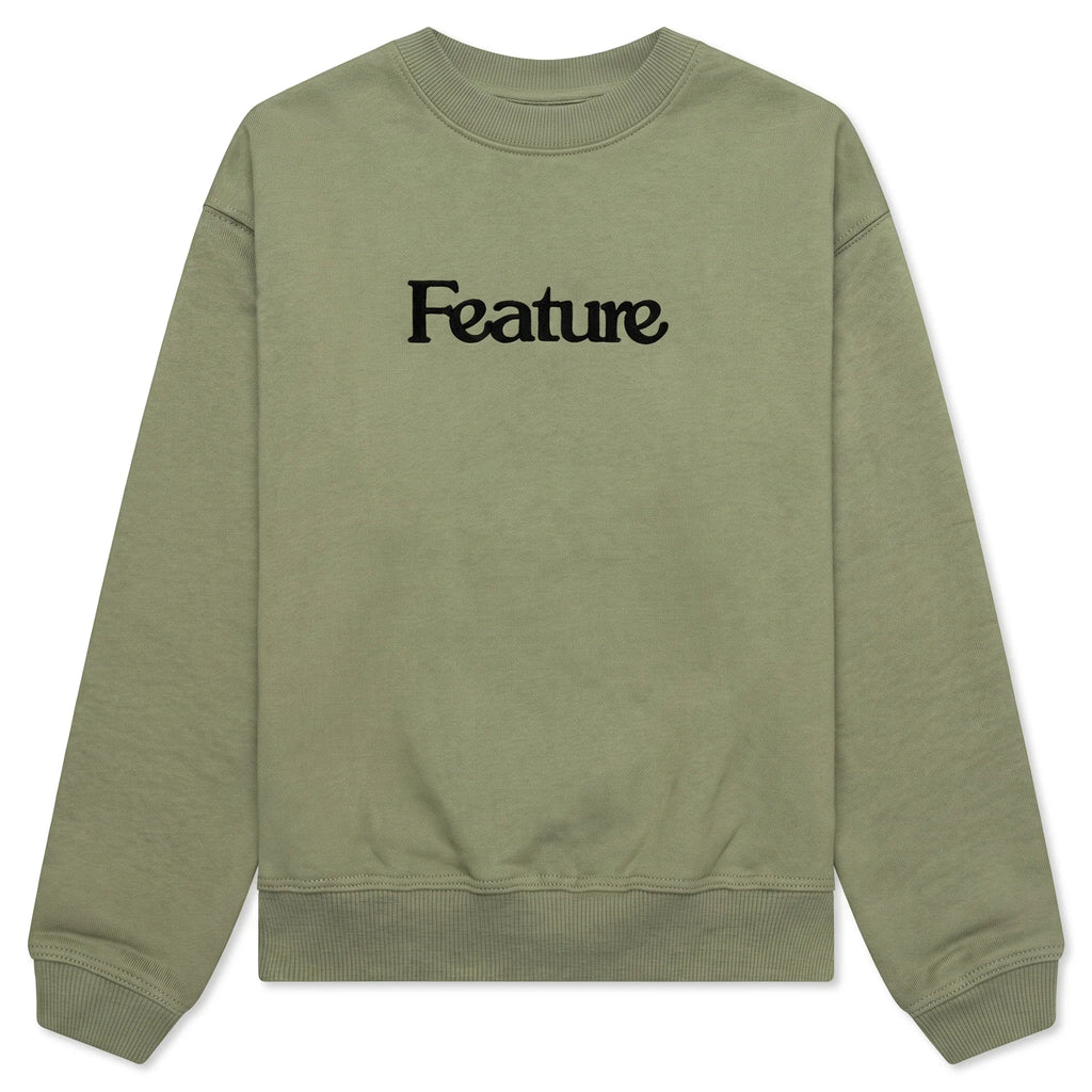 Kids Academy Crewneck Oil Green