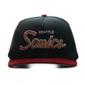 9FIFTY A Frame Curved Hardwood Classics Script Snapback Seattle Supersonics
