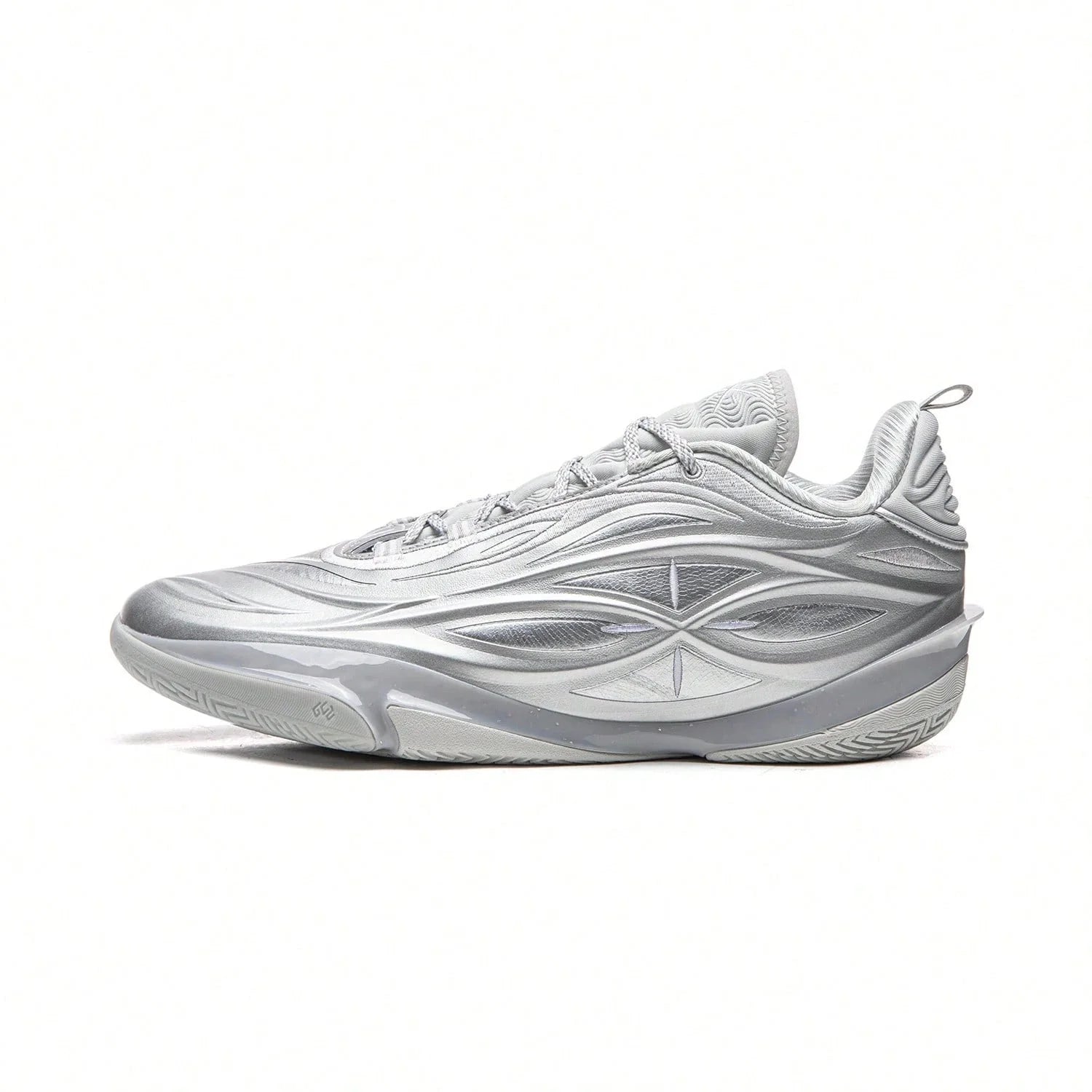 Tênis Li Ning Wade 808 5 Ultra V2 Silver Flash