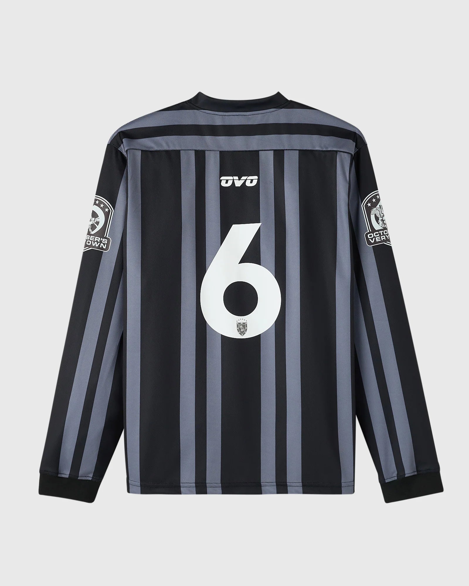 Stripe Soccer Jersey Black