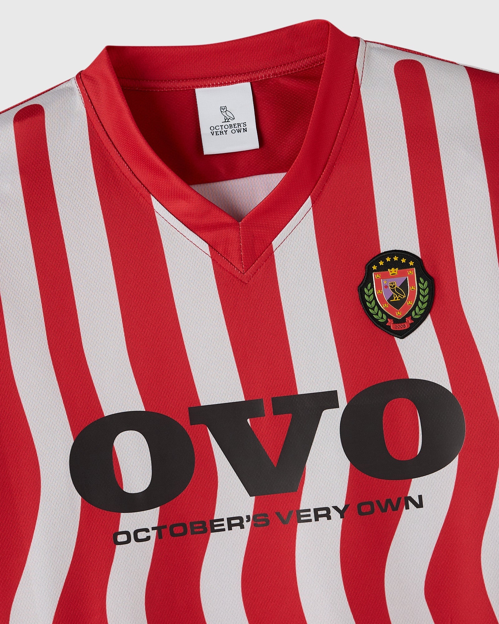 Stripe Soccer Jersey Red