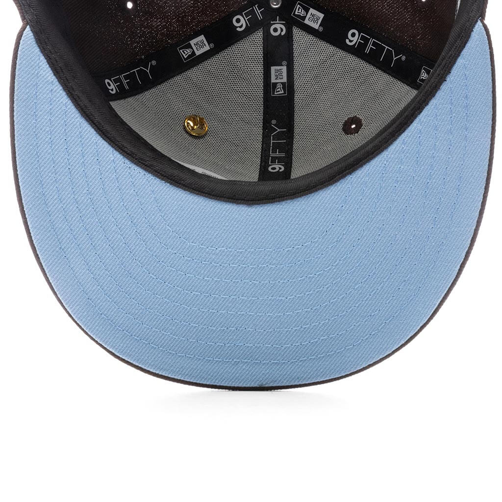 Feature x New Era Old English Calabasas Snapback Black Sky