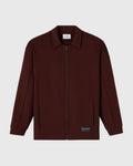 Double Knit Script Overshirt Cocoa