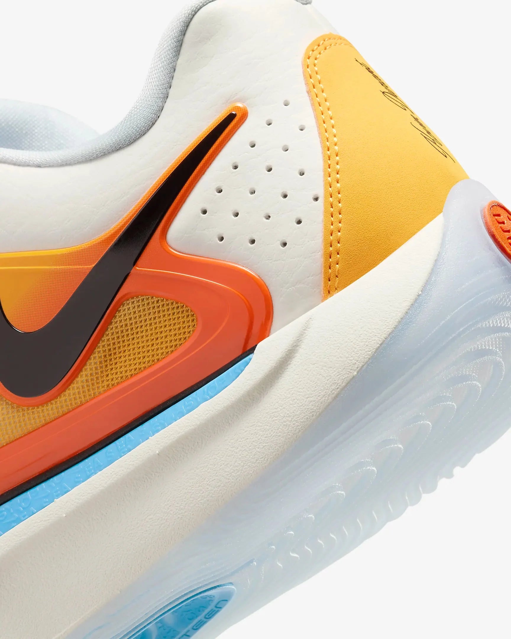 Tenis Nike KD17 Branco Laranja