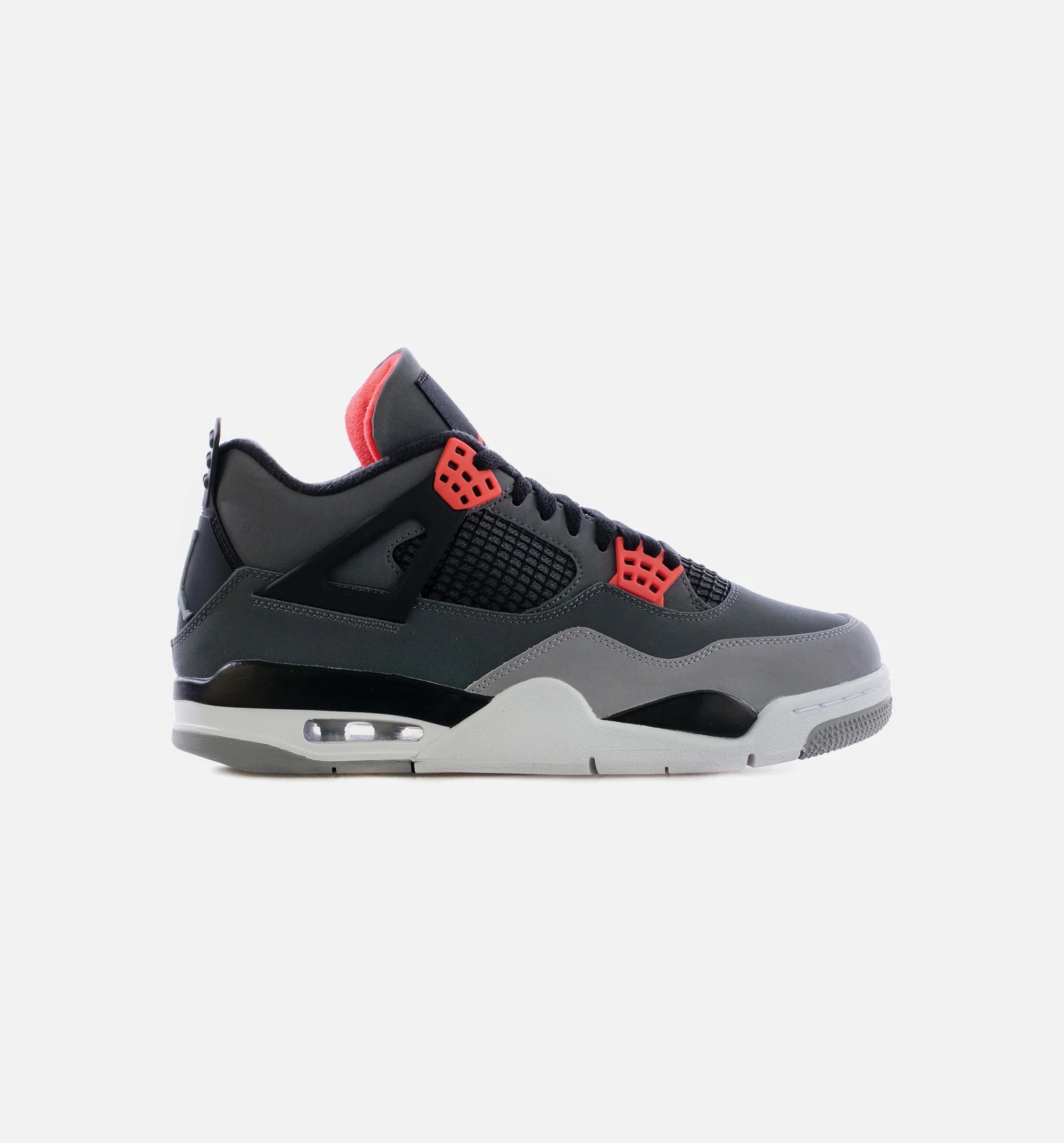 Air Jordan 4 Retro Infrared Mens Lifestyle Shoe Grey Infrared Black Limit One Per Customer