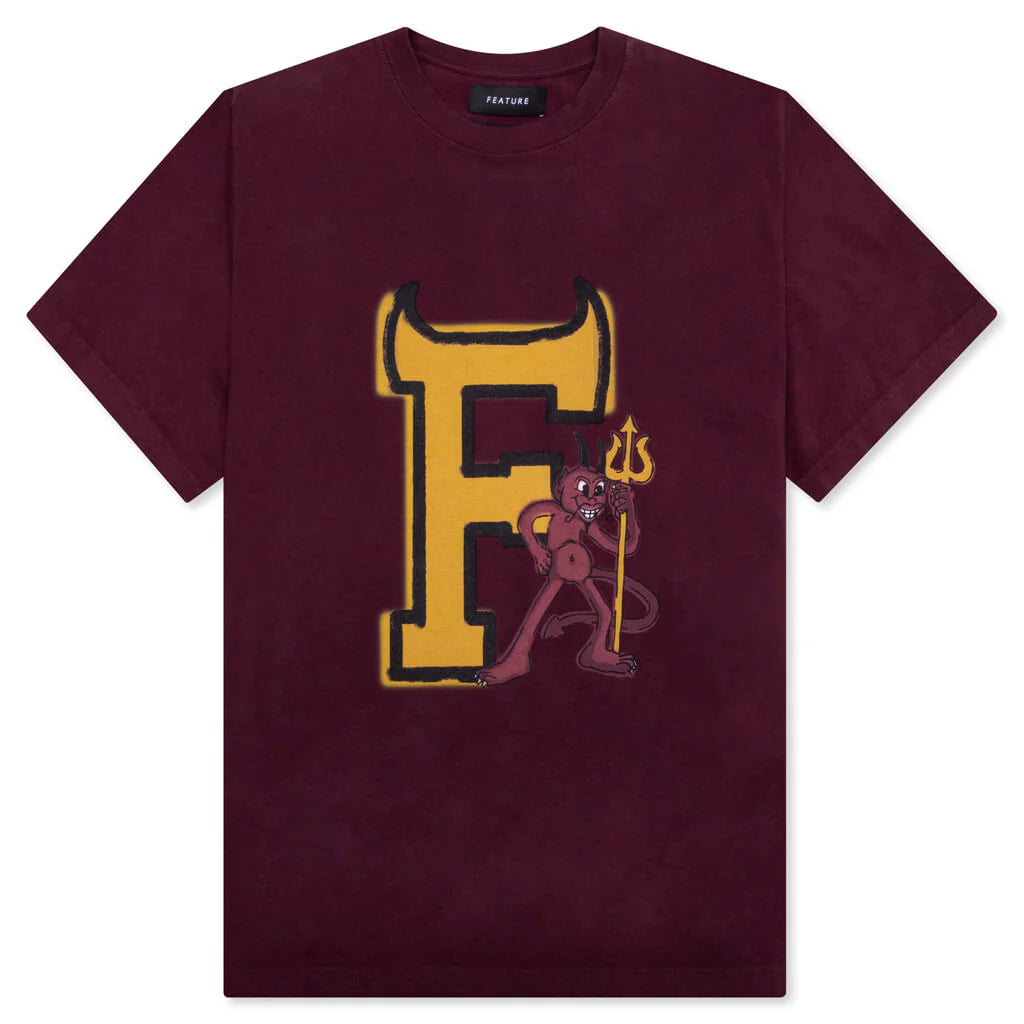 Scottsdale Fun Devil Tee Ox Blood Red