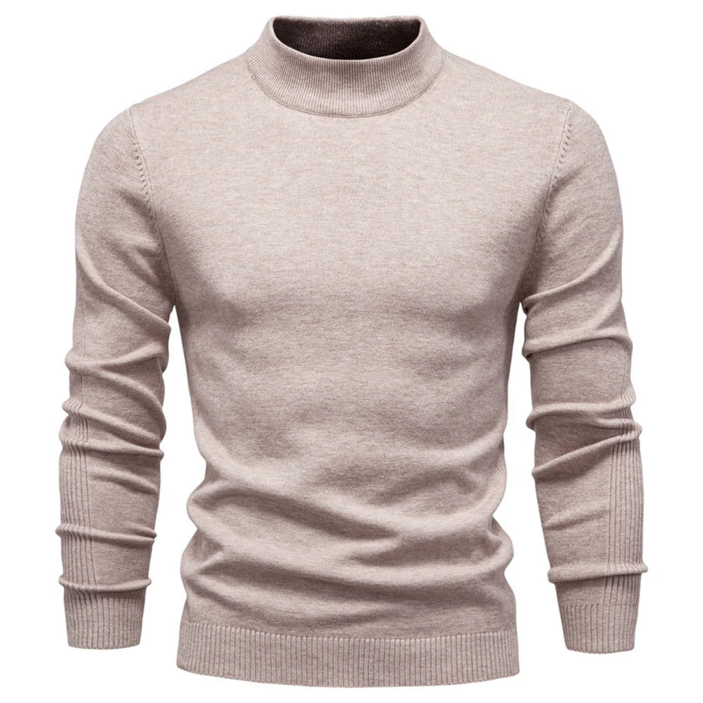 Mens Mockneck Pullover Sweater