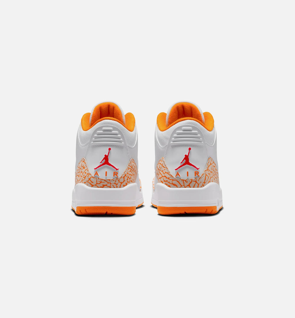 Air Jordan 3 Retro Orange Citrus Womens Lifestyle Shoe White Multicolor Free Shipping
