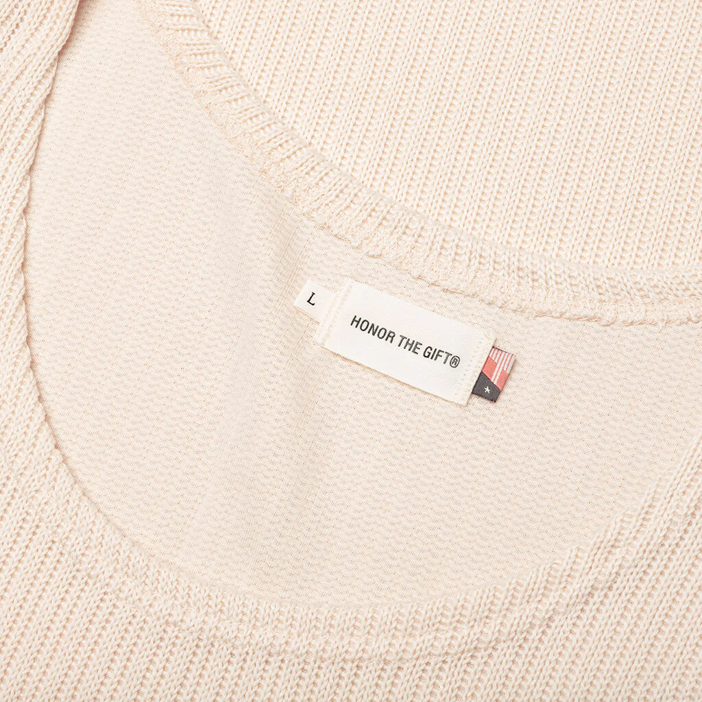 B Summer Knit Tank Top Bone