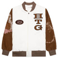 Holiday Honor the Gift Letterman Jacket Bone