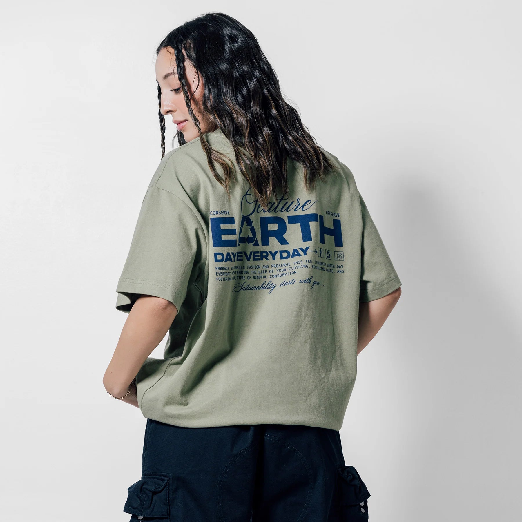 Sustained Earth Tee Oatmeal