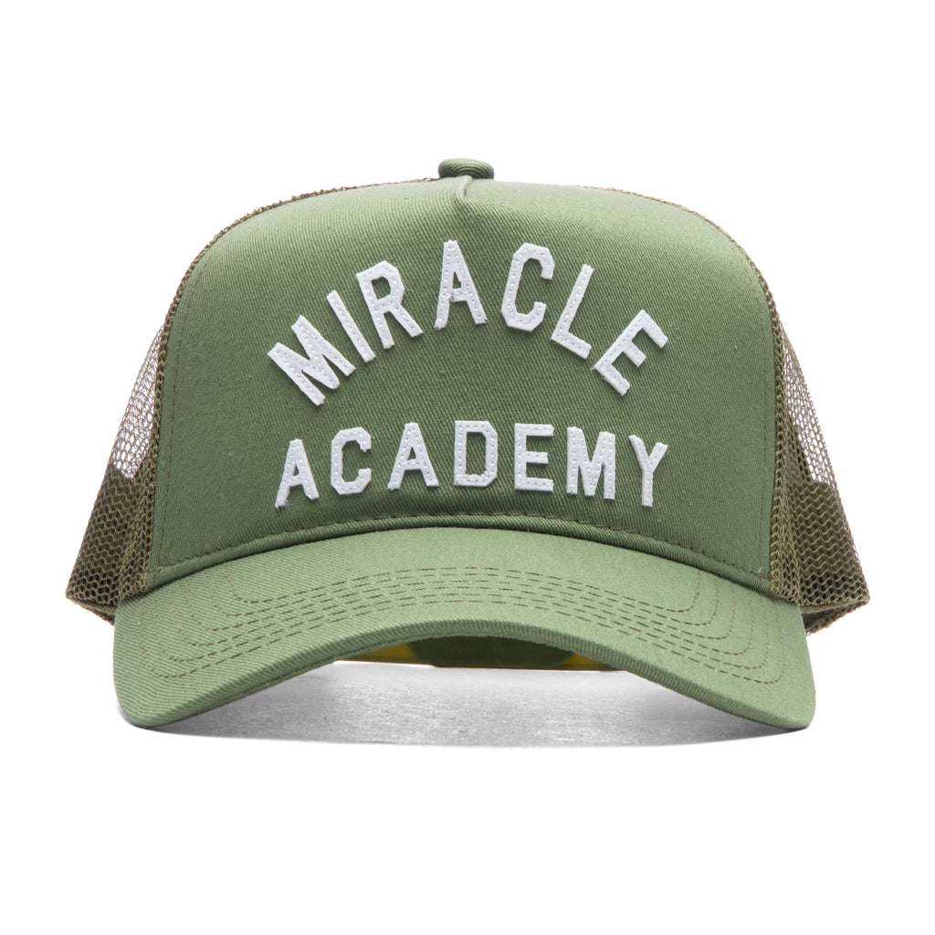 Miracle Academy Trucker Hat Forest Green