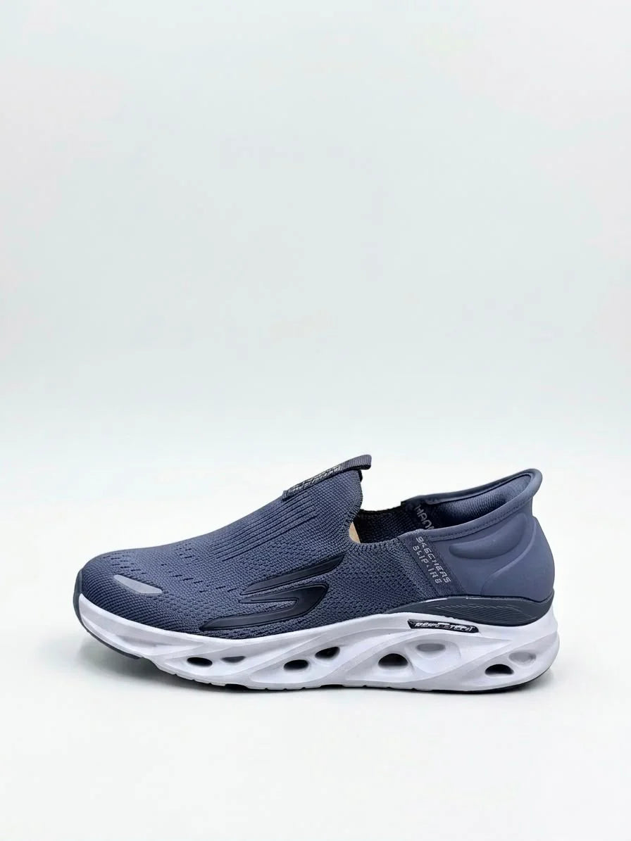 SKECHERS HANDS FREE SWIRL X TECH SLIP INN GRAY