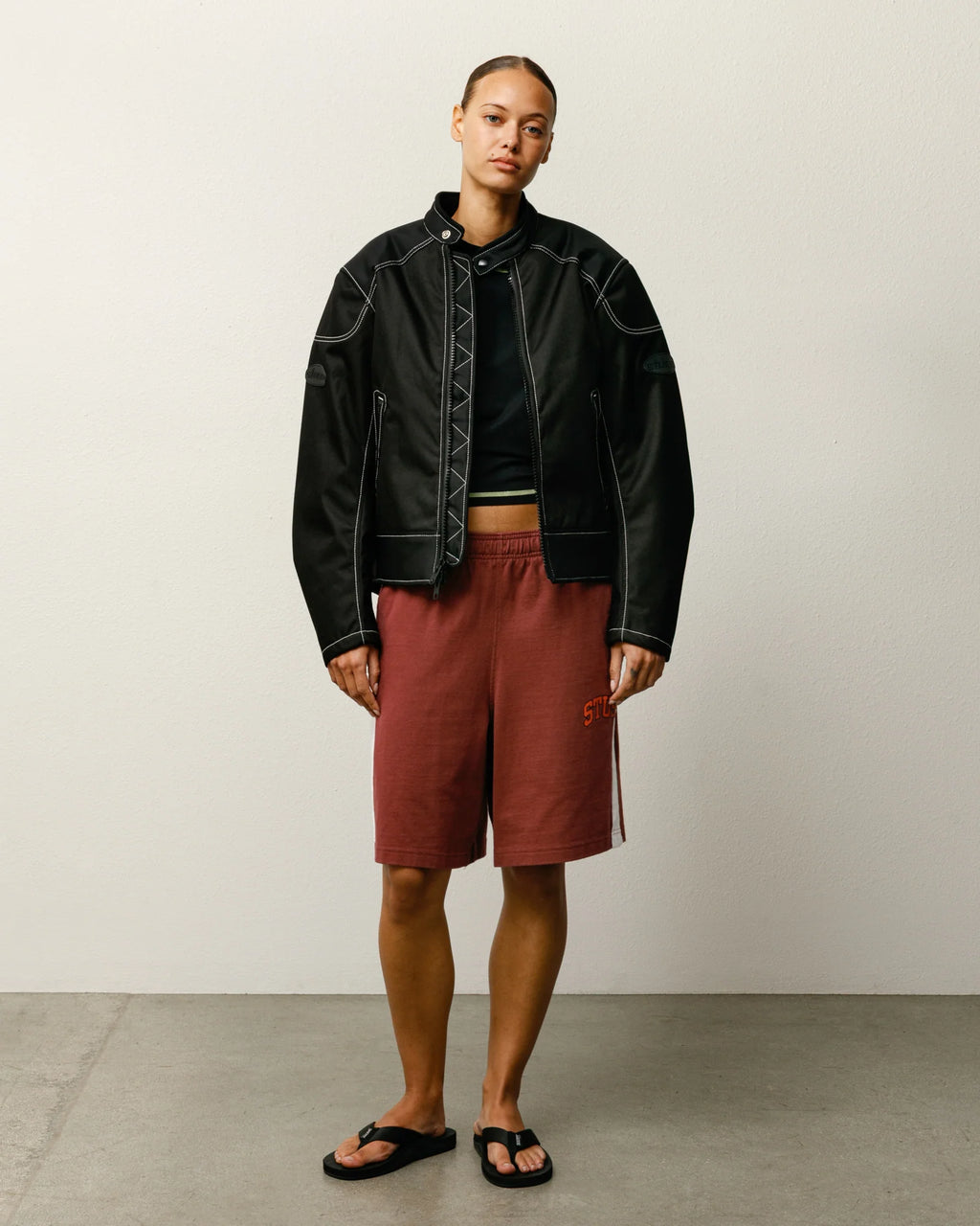STRIPE JERSEY SHORT
