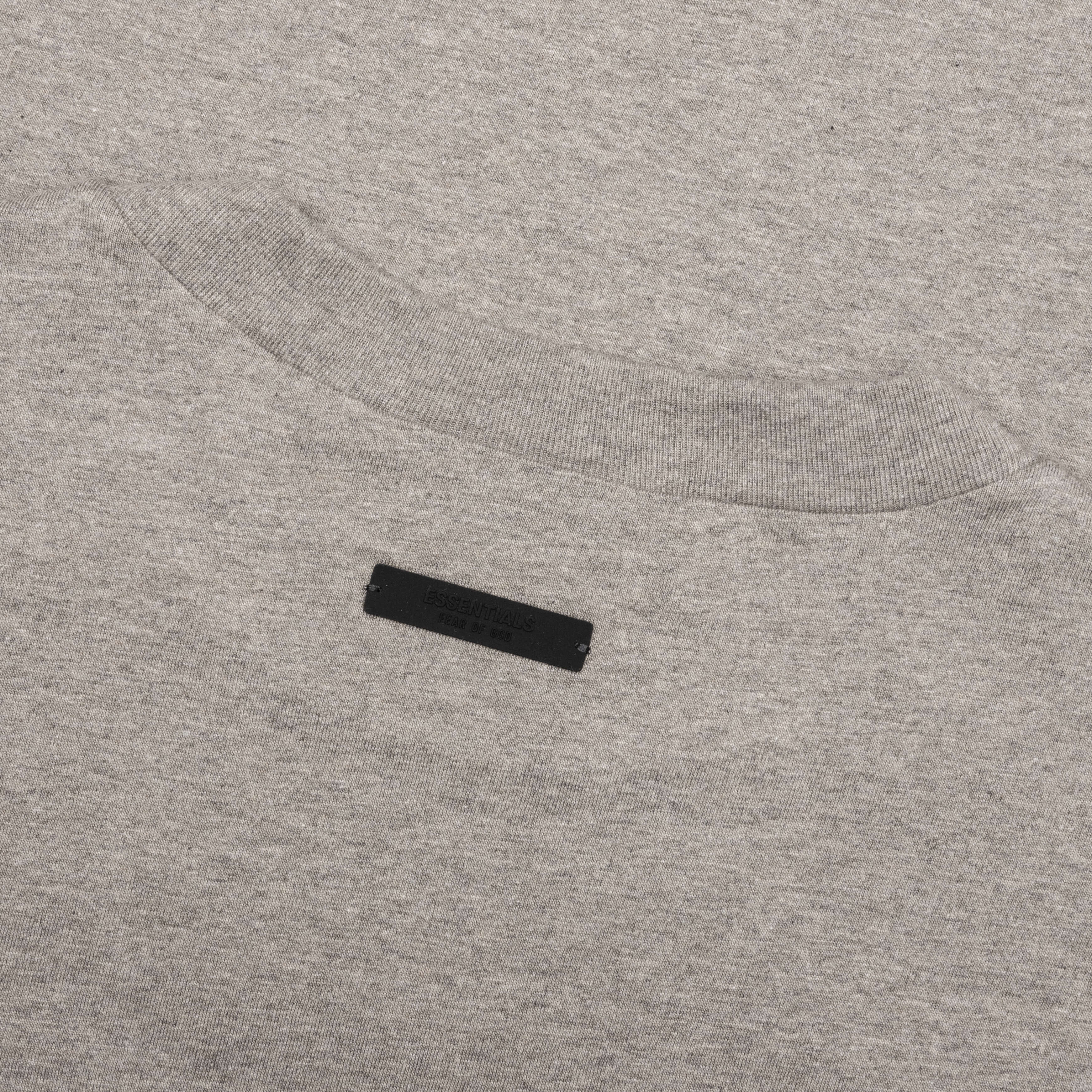 Jersey Crewneck T Shirt Heather Gray