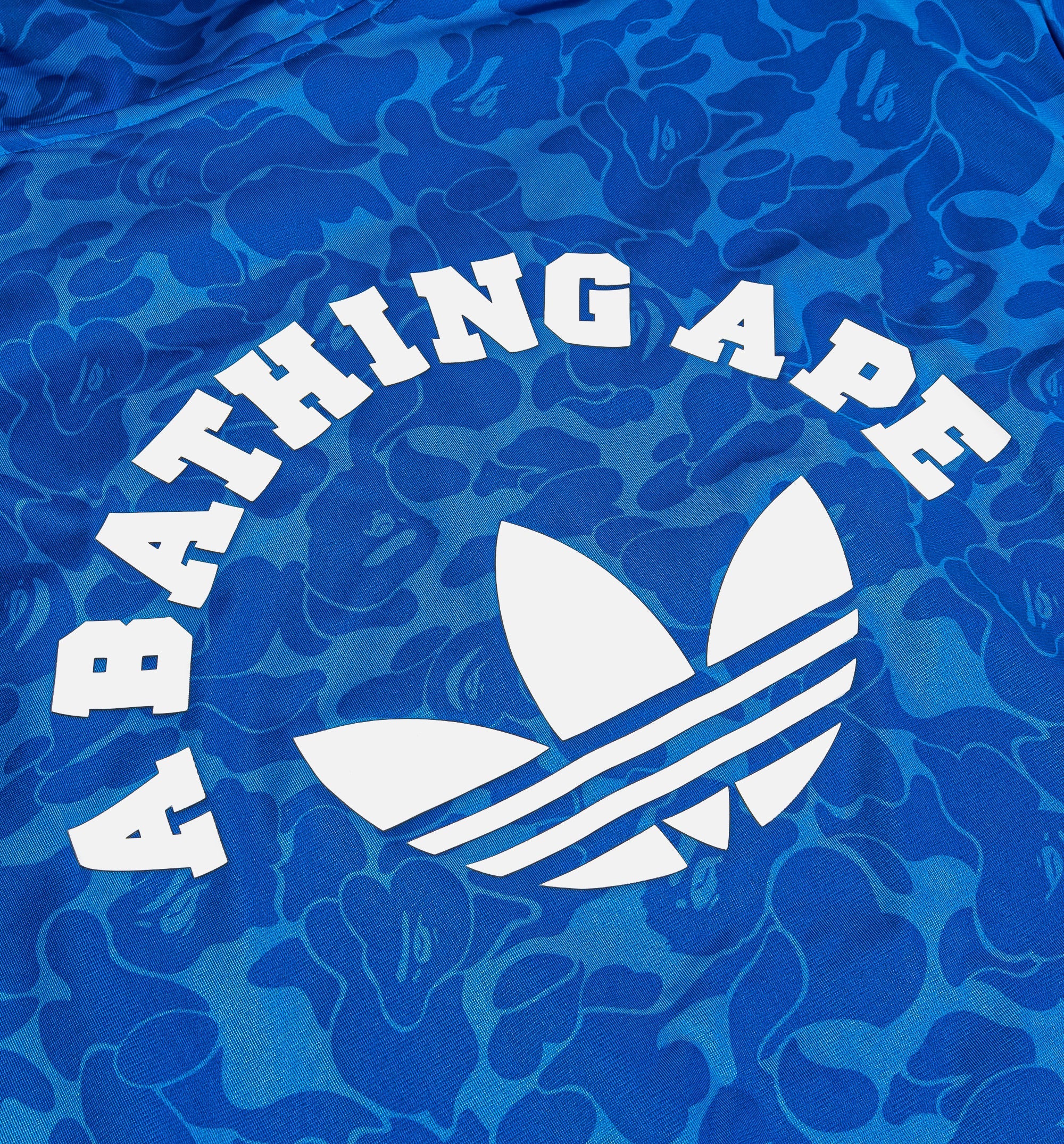 Bape x Adidas All Over Print Track Mens Jacket Blue